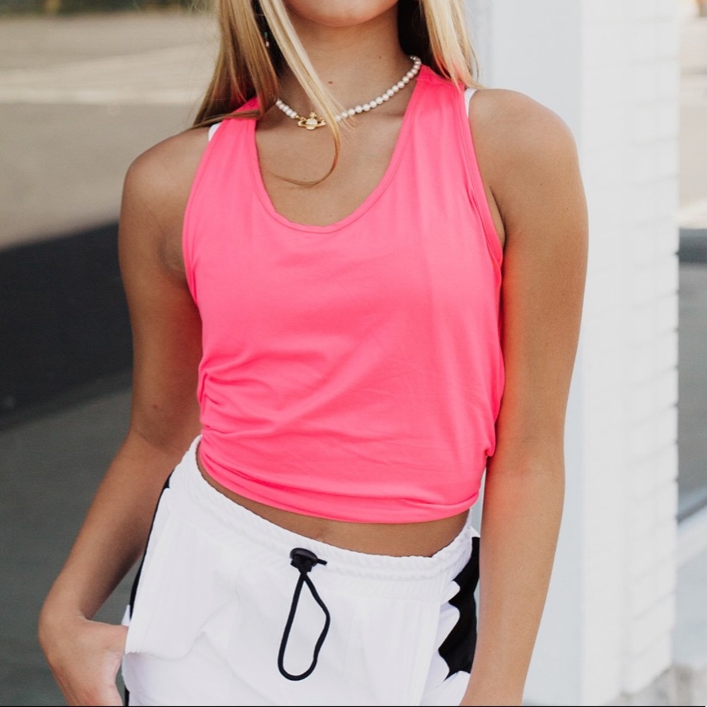 Rare Five Dancewear Love Me Knot Lime Green Tank